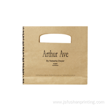 printing recycled brown shopping bag kraft paper